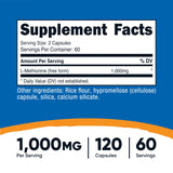 Nutricost L-Méthionine : capsules 1 000 mg par portion pour une routine pratique.