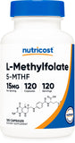 Nutricost L-Methylfolate: bouteille prête à être intégrée à votre routine quotidienne.