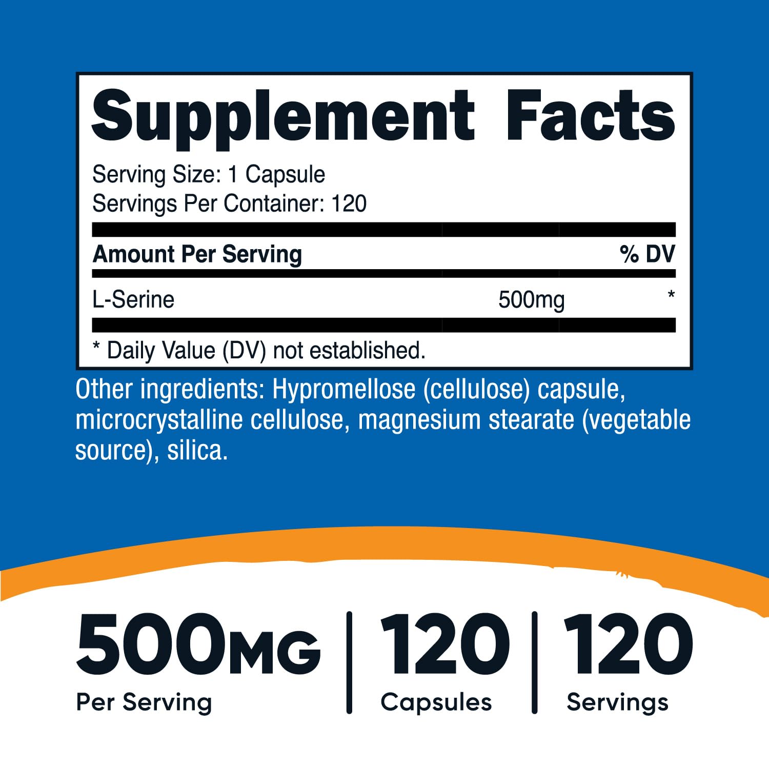 Nutricost L-Serine – gelules végétariennes sans OGM, pratique au quotidien.