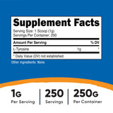 Nutricost L-Tyrosine poudre avec cuillère doseuse pour dosages simples