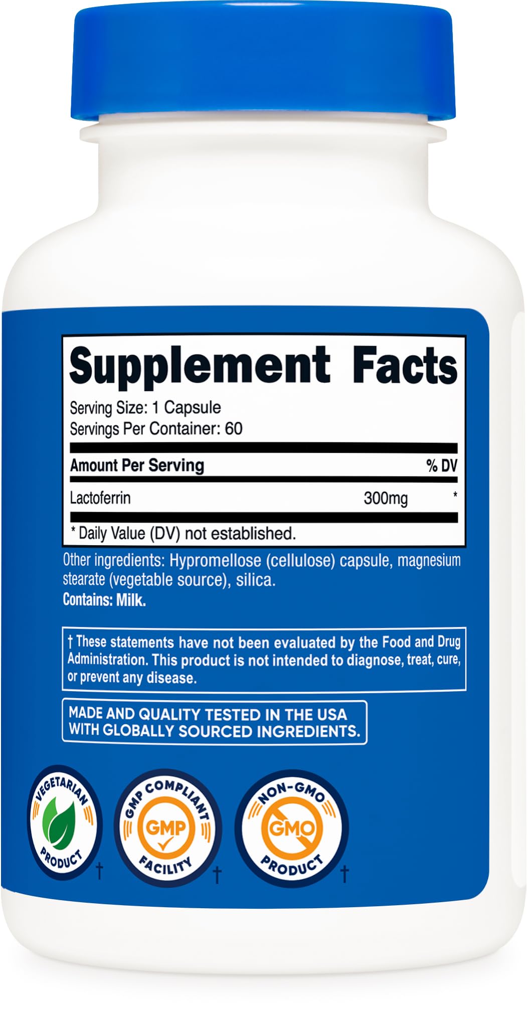 Nutricost Lactoferrin - contrôles tiers et traçabilité
