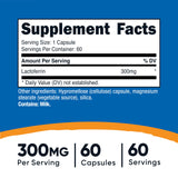 Nutricost Lactoferrin - capsules faciles à avaler pour le quotidien