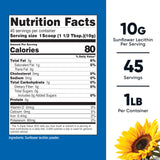 Nutricost Lécithine-tournesol bouteille 1lb, emballage pratique sans gluten