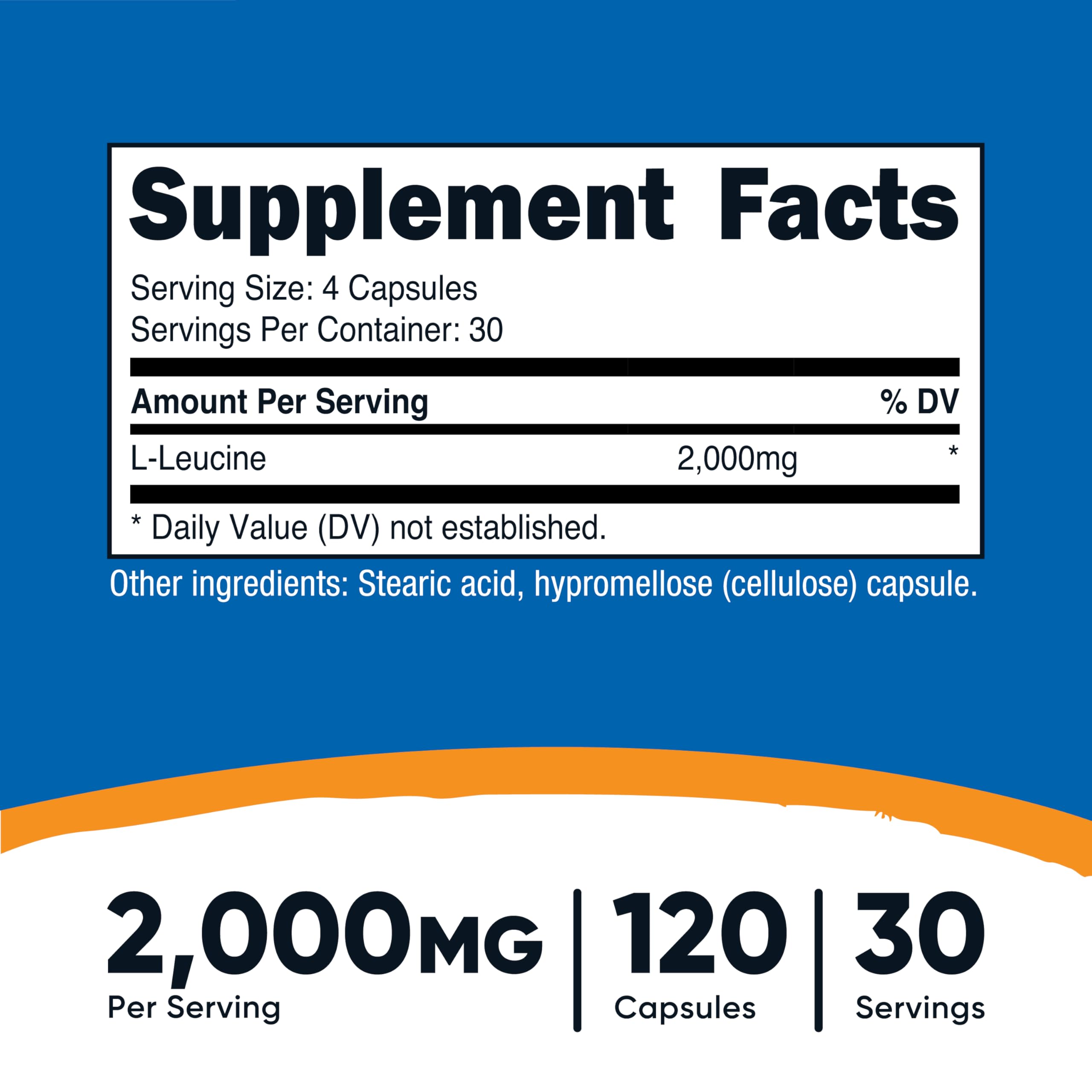 Nutricost L-Leucine: capsules proches, facilité d'ingestion.