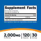 Nutricost L-Leucine: capsules proches, facilité d'ingestion.