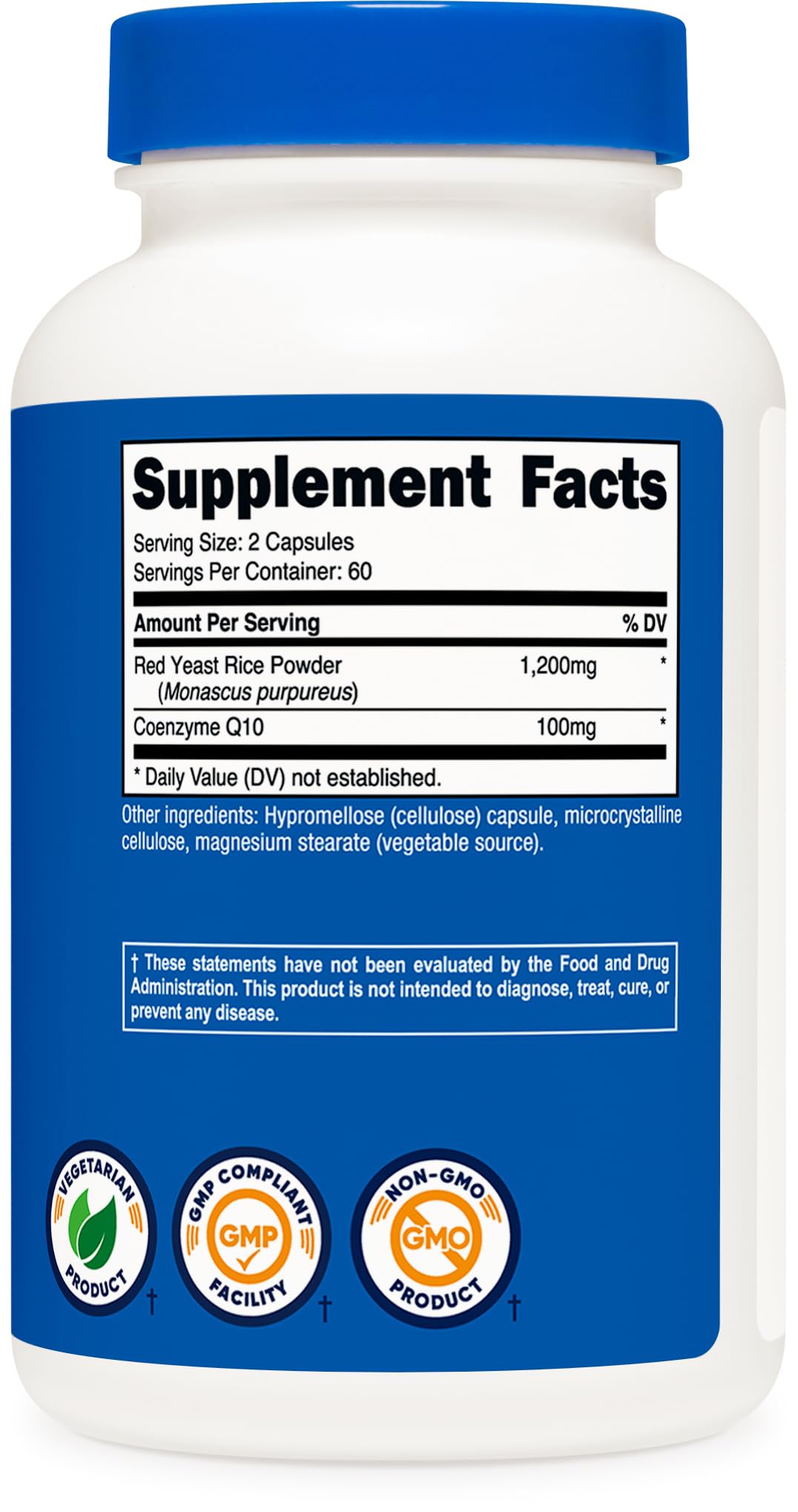 Prise quotidienne Nutricost levure rouge du riz CoQ10, intégration simple dans votre routine.