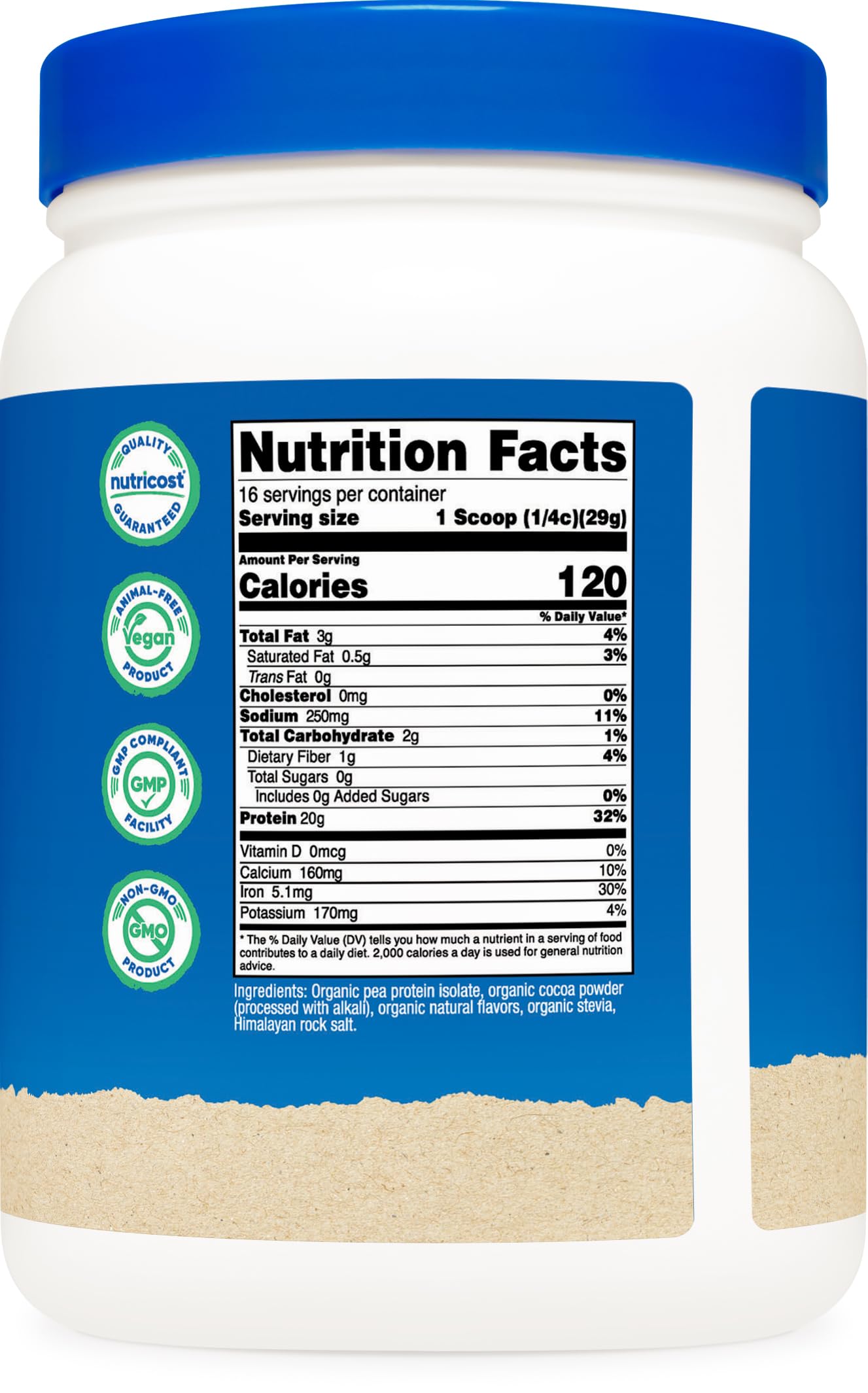 Logo BPM Nutricost indiquant les Bonnes Pratiques de Manufacture