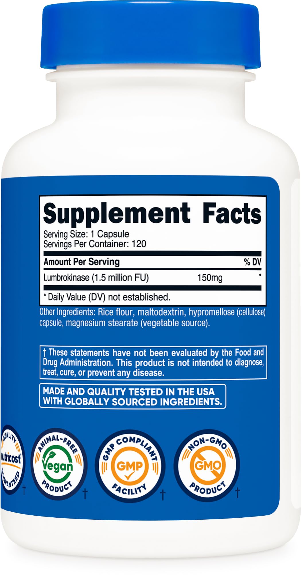 Nutricost Lumbrokinase: préparation facile pour une routine efficace et simple.