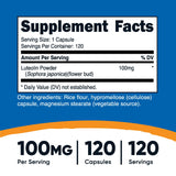 Nutricost Luteolin, 120 capsules; environ un mois de supplémentation.