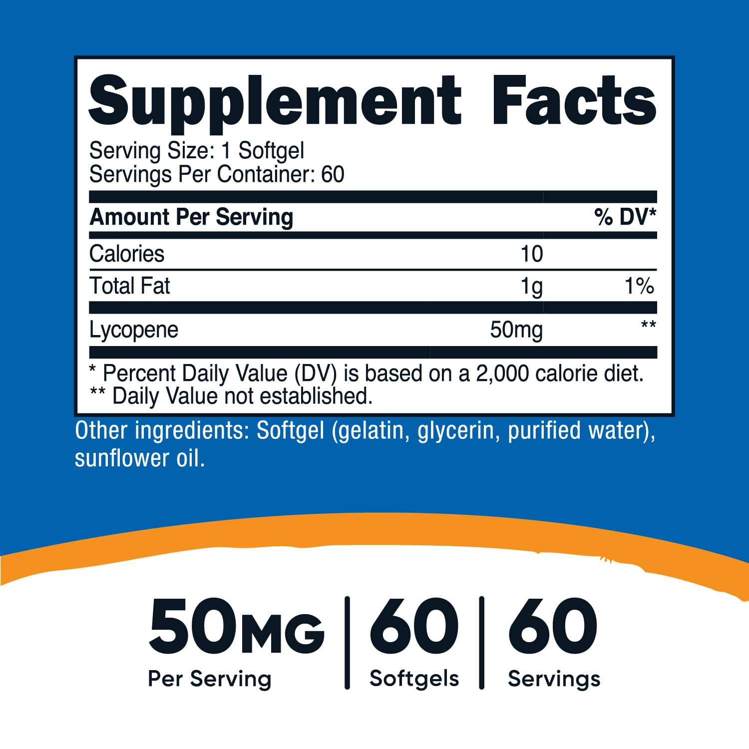Gélules faciles à avaler avec bouchon sécurisé sur la bouteille Nutricost.