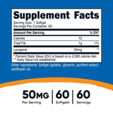Gélules faciles à avaler avec bouchon sécurisé sur la bouteille Nutricost.
