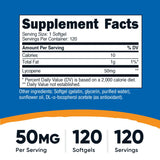 Nutricost Lycopène, gélules 50 mg, dose quotidienne simple et efficace.