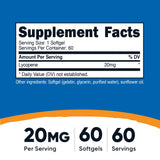 Nutricost Lycopène, gélules molles faciles à avaler pour votre quotidien.