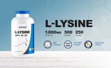 Nutricost L-Lysine 1000mg emballage facile à ouvrir – utilisation pratique.