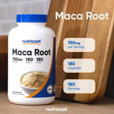 Nutricost Maca formule végétarienne, soutien quotidien pour énergie et endurance.