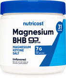 Nutricost Magnésium BHB sels en bouteille, pratique pour démarrer votre routine keto.