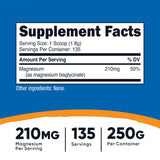 Dispense incluse pour mesurer facilement une portion Nutricost Magnésium Bisglycinate.