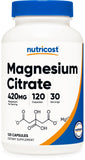 Nutricost Magnesium Citrate, flacon visible, prise pratique à intégrer à la routine quotidienne.