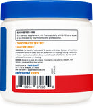 Nutricost Magnésium Citrate, étiquette lisible et informations utiles.