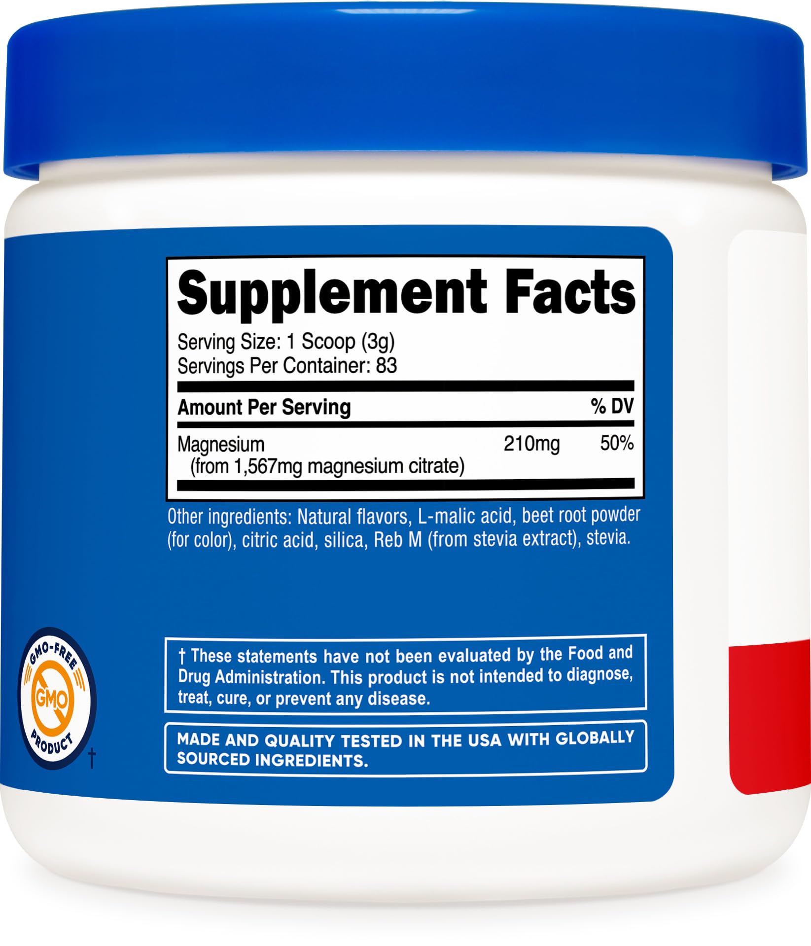 Nutricost Magnésium Citrate, verre prêt à savourer une boisson rafraîchissante.