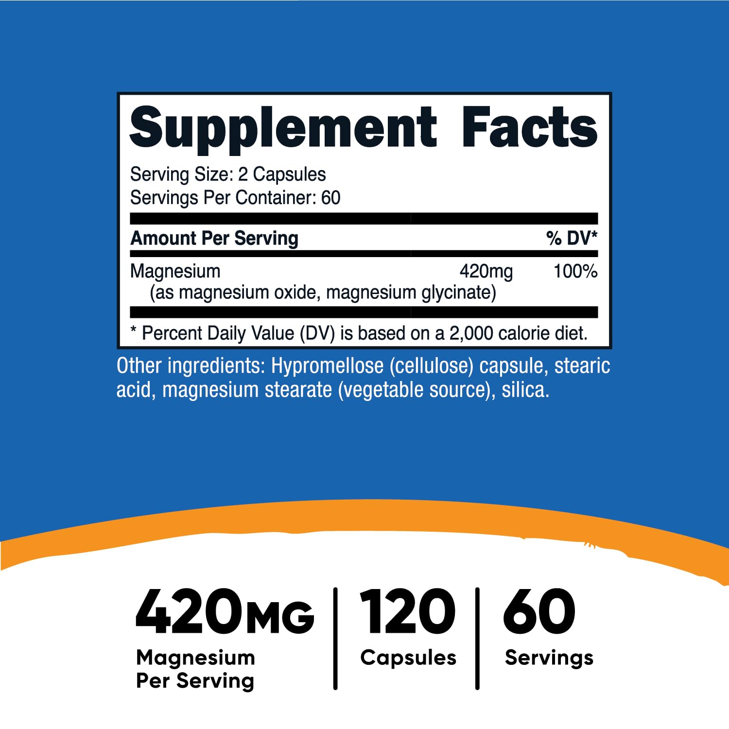 Nutricost Magnésium Plus — capsules végétales faciles à avaler pour une routine bien-être.