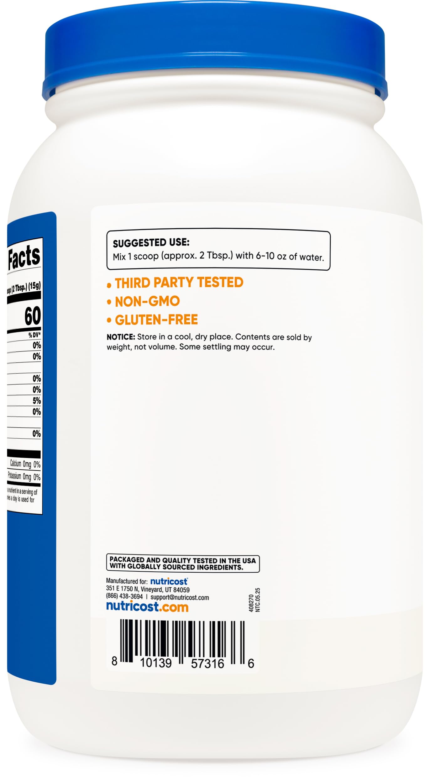 Nutricost Maltodextrine – Sans gluten et sans OGM pour un usage quotidien