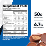 Nutricost Mass Gainer avec mélangeur pour préparer un shake riche en protéines.