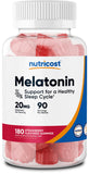 Nutricost mélatonine en bonbons gélifiés, bouteille visible pour une routine du soir pratique.
