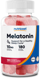 Nutricost melatonine 10 mg - bouteille, dose pratique pour le soir et le sommeil
