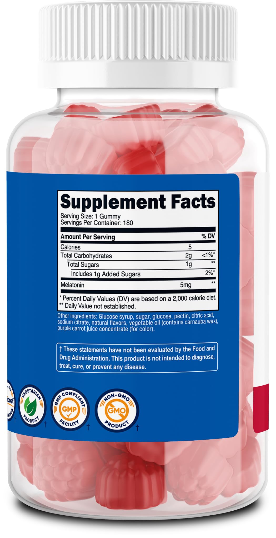Scène nocturne avec Nutricost Mélatonine 5 mg, suggérant une routine calme.