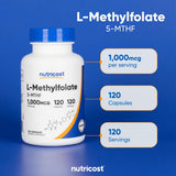 Nutricost Methylfolate – testé par des tiers pour la pureté.