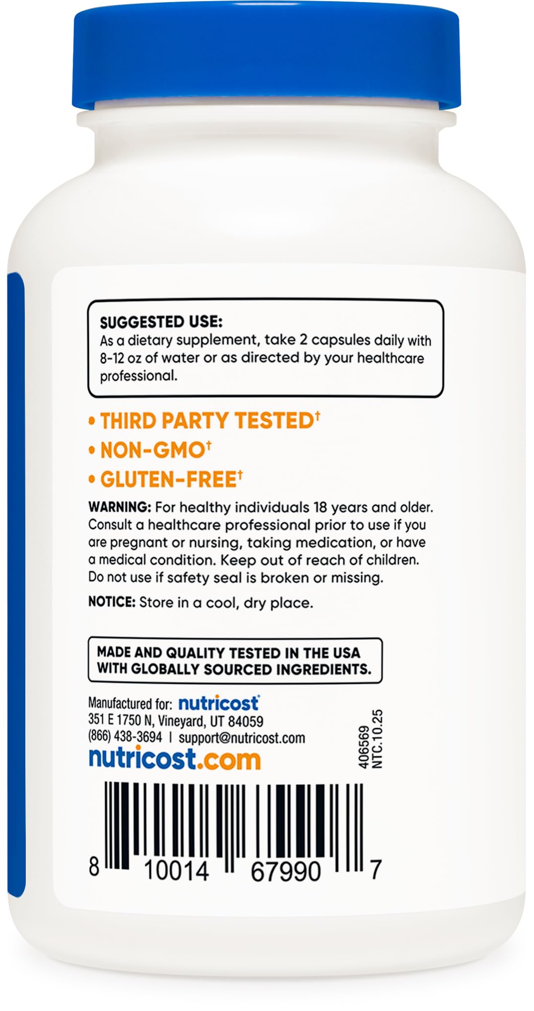 Routine bien-être quotidienne avec les capsules Nutricost Mimosa Pudica.
