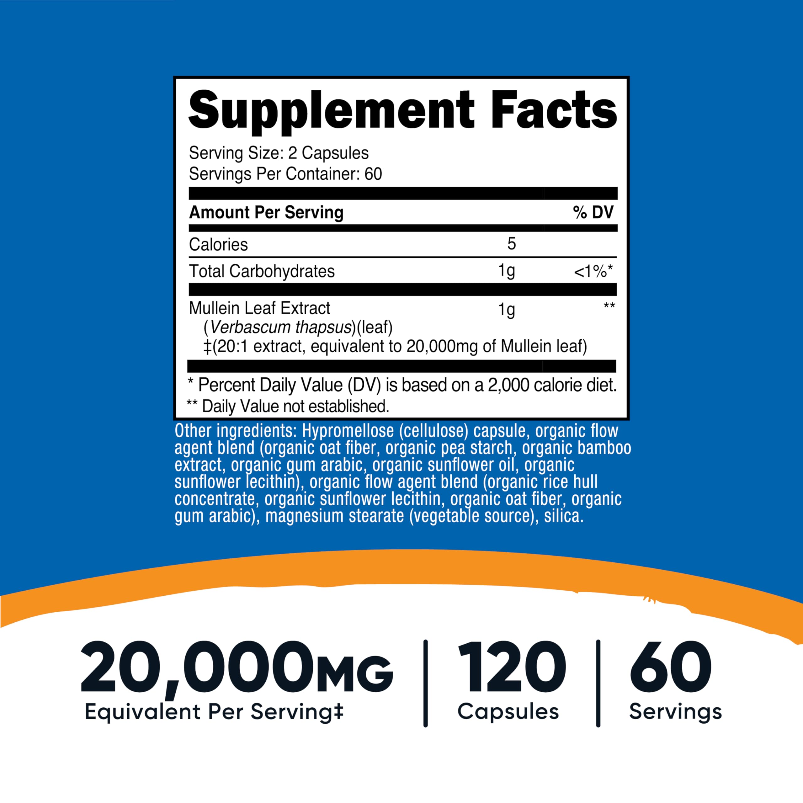Nutricost capsules molène véganes faciles à avaler.