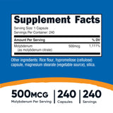 Gélules végan Nutricost molybdenum faciles à ajouter à votre rituel.