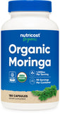Nutricost Moringa Capsules: bouteille 500 mg, facile à intégrer à votre quotidien.