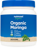 Nutricost Moringa: poudre dans bouteille de 1 lb pour usage quotidien