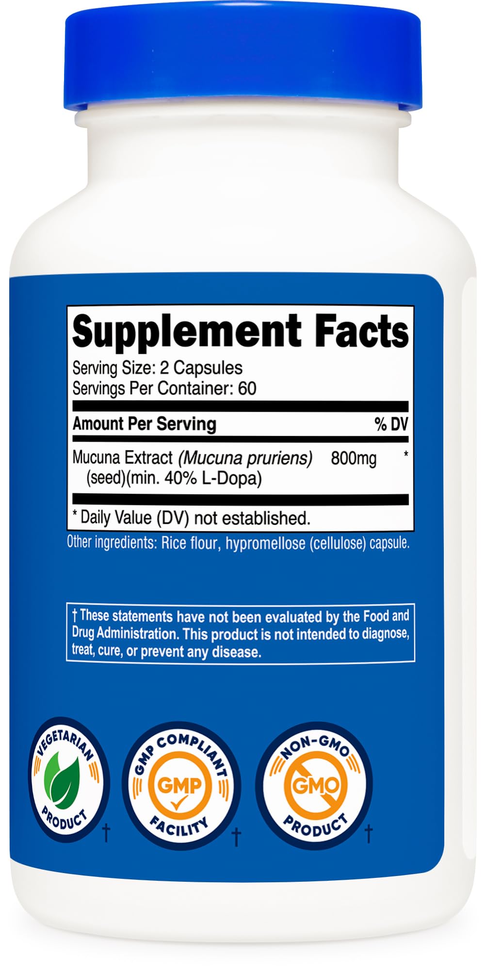 Nutricost Mucuna Pruriens – laboratoire certifié garantissant qualité et traçabilité.