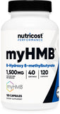 Nutricost myHMB – bouteille de gélules facile à avaler, pratique.