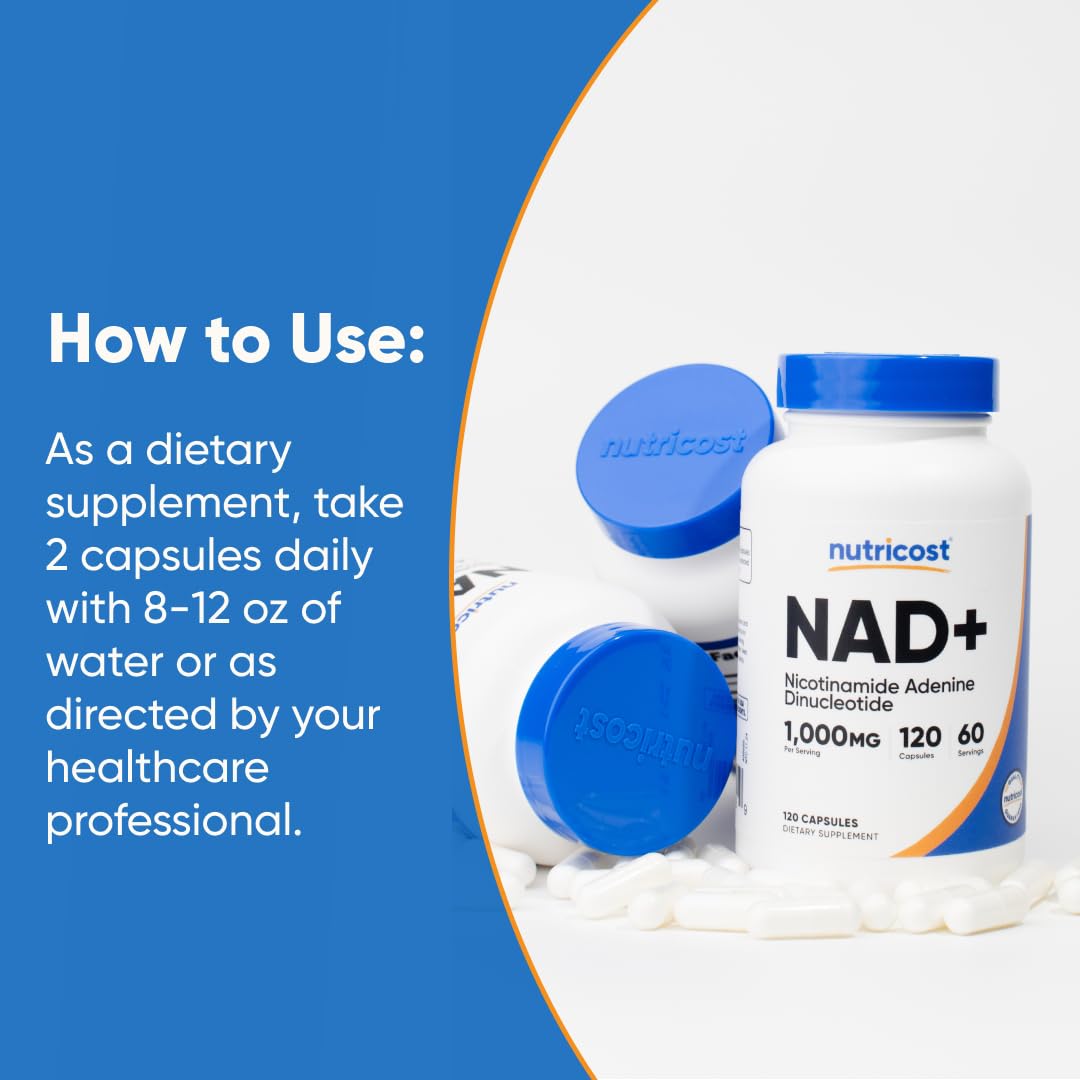 Nutricost NAD+ sans gluten – choix adapté pour les sensibilités.