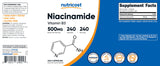 Nutricost Niacinamide 500 mg – idéal pour une routine quotidienne.