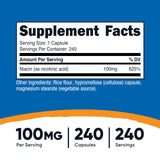 Capsules Nutricost Niacine 100 mg faciles a integrer dans votre routine.