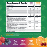 Nutricost Organic Super Greens saveur fruits rouges – stickpack pratique pour booster l’alimentation