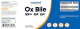 Nutricost Ox Bile Capsules – usine certifiée et qualité sûre.