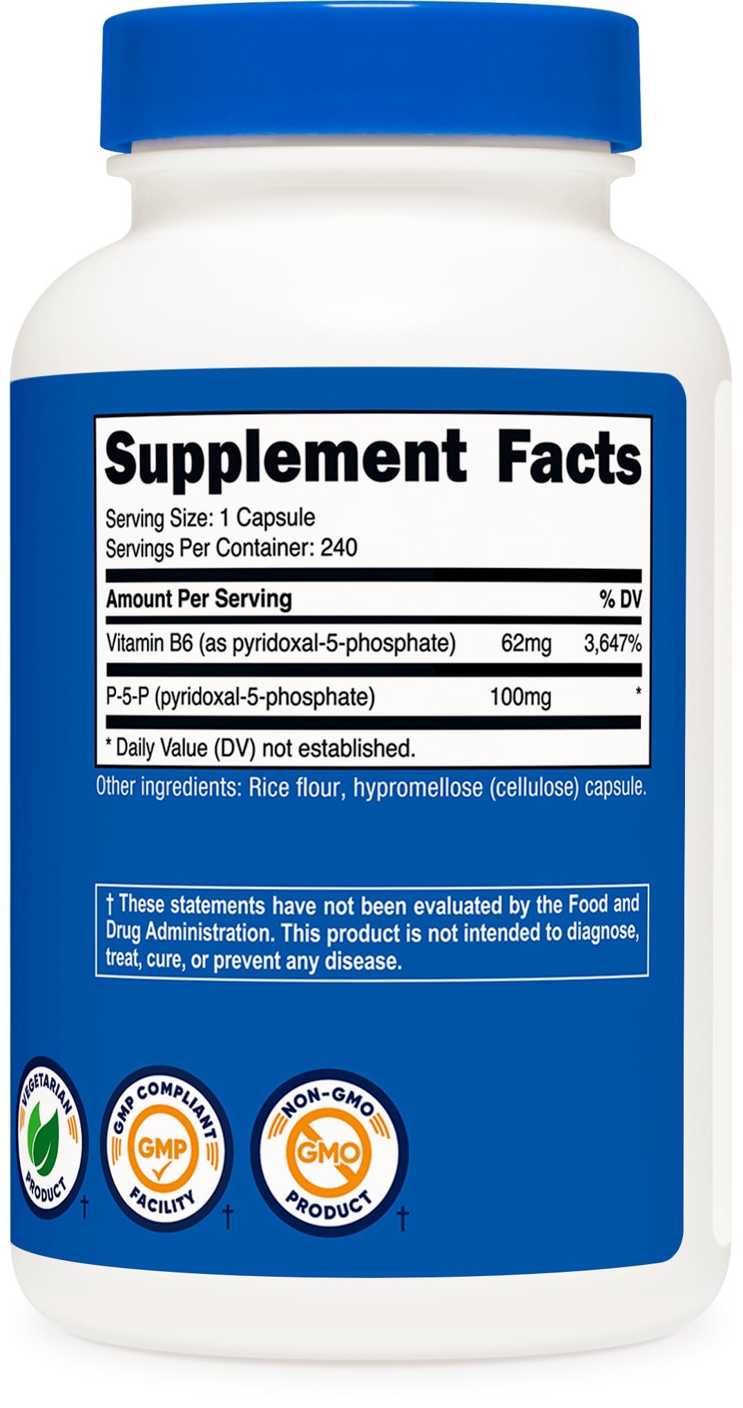 Nutricost P5P usine GMP et FDA – fabrication certifiée et sûre.
