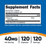 Nutricost Policosanol 40 mg — gélules faciles à prendre au quotidien.