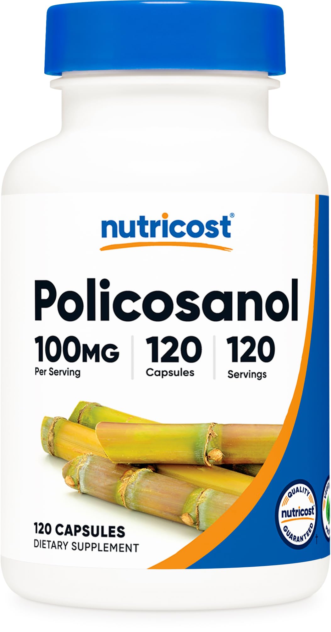 Nutricost Policosanol, bouteille: complément quotidien pratique et fiable.