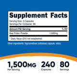 Nutricost Pollen d’abeille — capsules, ingestion pratique pour une routine durable.