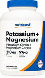 Nutricost potassium magnésium citrates – bouteille facile a prendre pour le quotidien