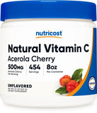 Nutricost Poudre Acerola Cerise en bocal 227g, pour routine quotidienne de vitamine C