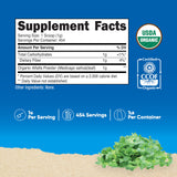 Nutricost Poudre d'Alfalfa biologique doseur inclus, facilite les portions quotidiennes